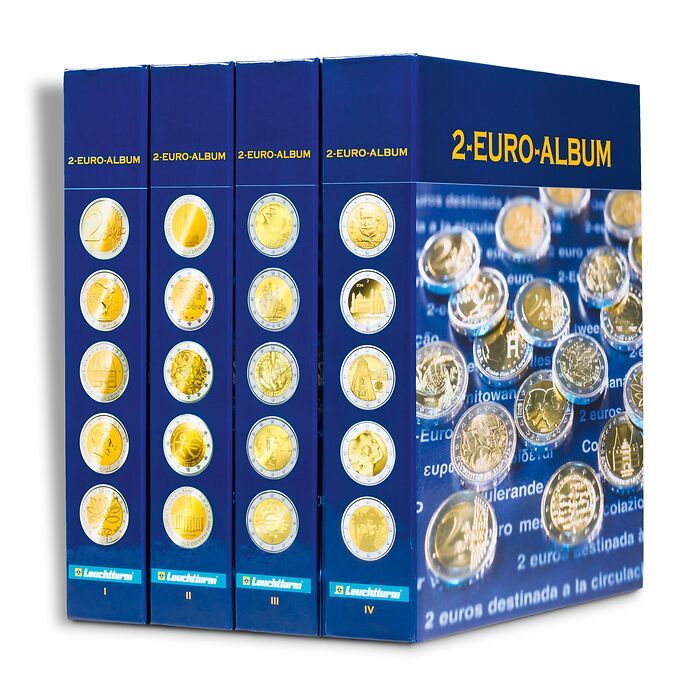 NUMIS illustrated album 2€ commemorative coins for all eurozone countries, German, Vol. 2