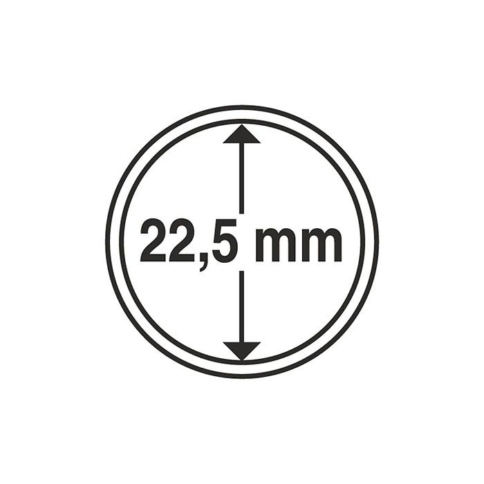 coin capsules inner diameter 22.5 mm