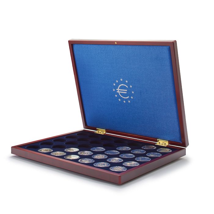 Presentation Case VOLTERRA UNO de Luxe, for 35 coins in capsules up to 26 mm Ø