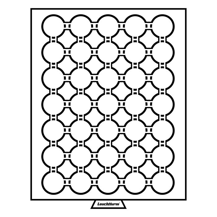 MB coin box with 35 Compartments for GRIPS 29, smoke colour