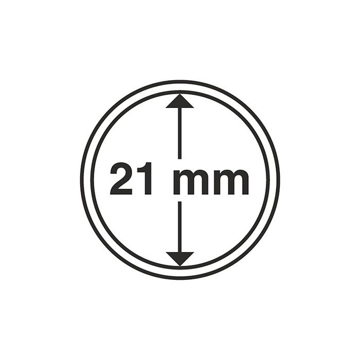 coin capsules inner diameter 21 mm