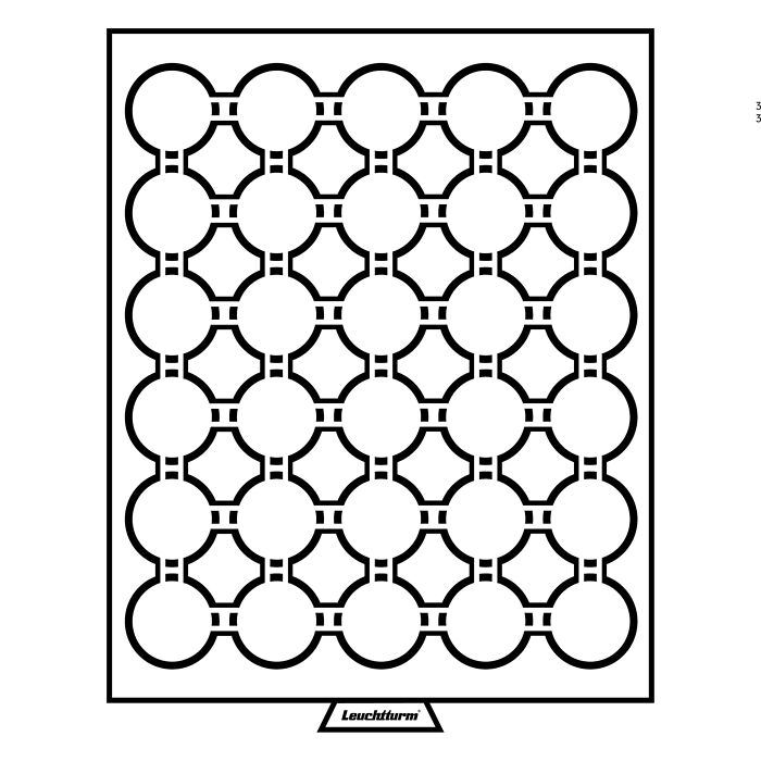MB coin box with 30 Compartments for GRIPS 33, smoke colour