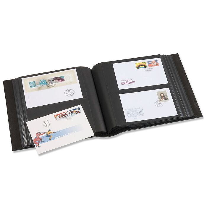 Album for 200 FDCs or letters in C6 format, incl. slipcase, blue