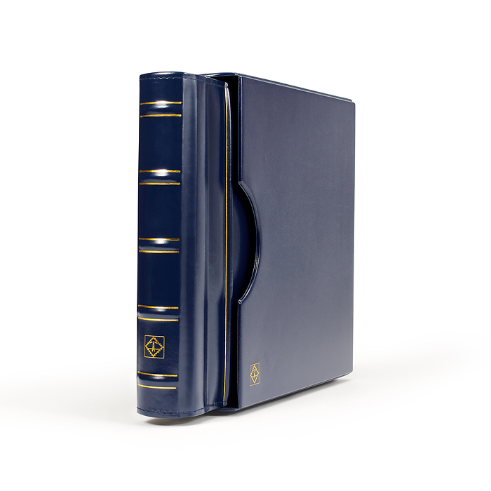 Perfect DP turn-bar binder, classic design, incl. slipcase, blue