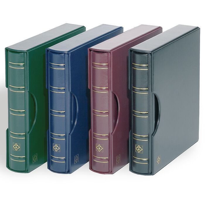 Turn-bar binder PERFECT DP, in classic design with slipcase, red