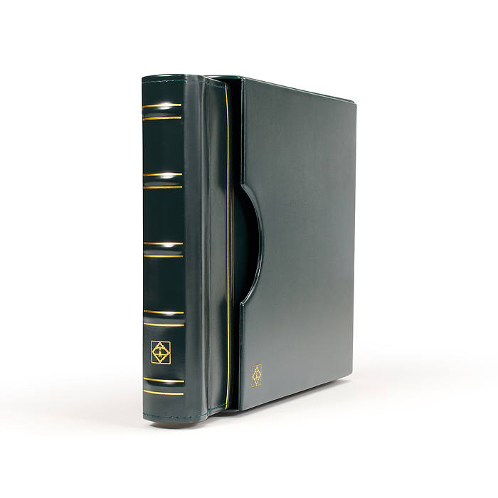 Perfect DP turn-bar binder, Classic Design, incl. slipcase,green