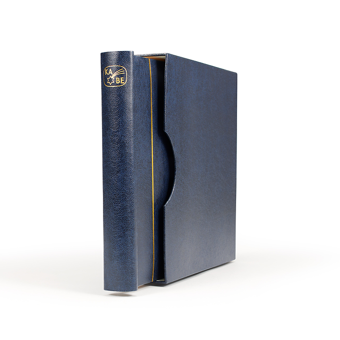 KABE Atlas springback binder,  incl. slipcase, blue
