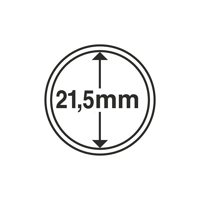 coin capsules inner diameter 21.5 mm