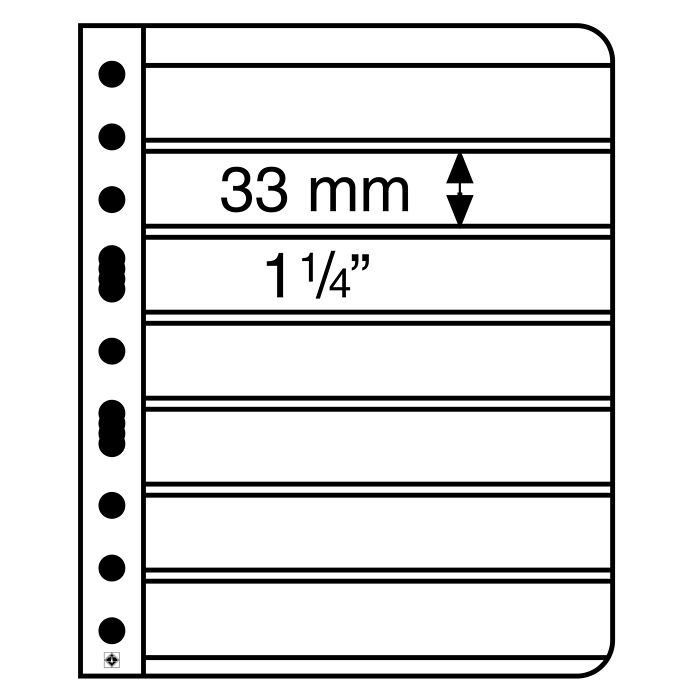 plastic pockets VARIO, 7-way division, clear film
