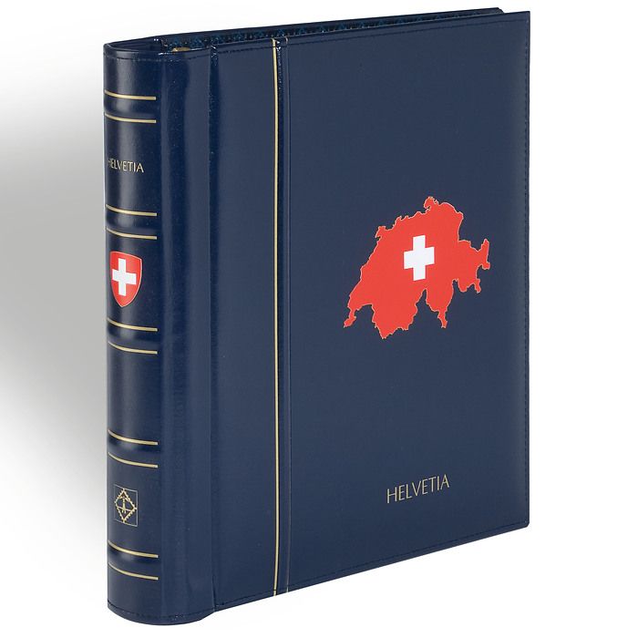LIGHTHOUSE SF-Illustrated album PERFECT DP, classic design SWITZERLAND 1843-1959, blue