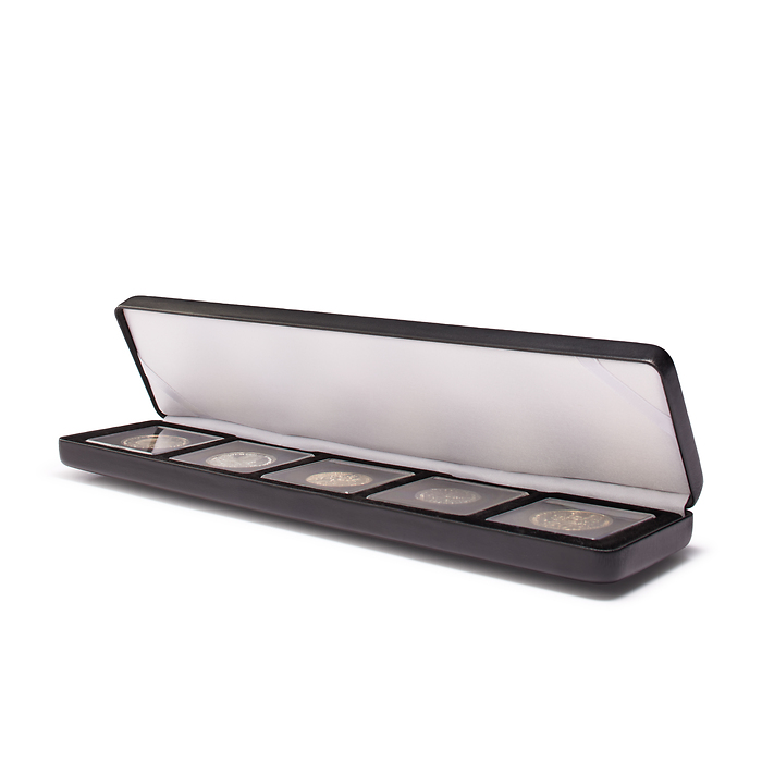 Nobile coin case for 5 Quadrum capsules, black