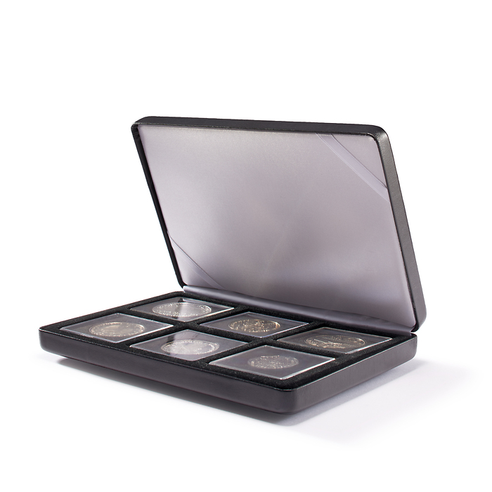 Nobile coin case for 6 Quadrum capsules, black