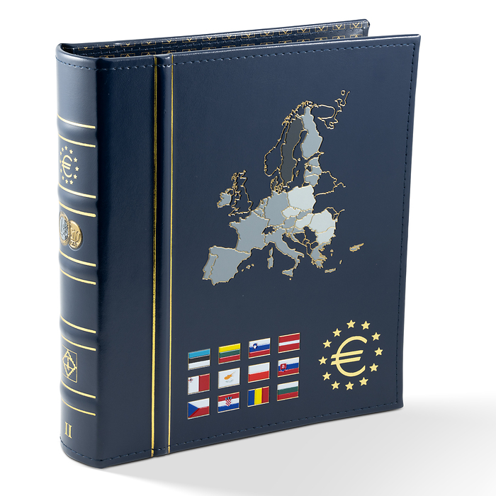 Vista Euro coin album volume 2 'New Members', incl. slipcase, blue