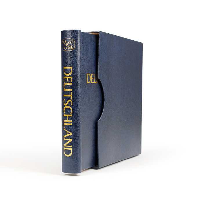 KABE Atlas springback binder Germany, incl. slipcase, blue
