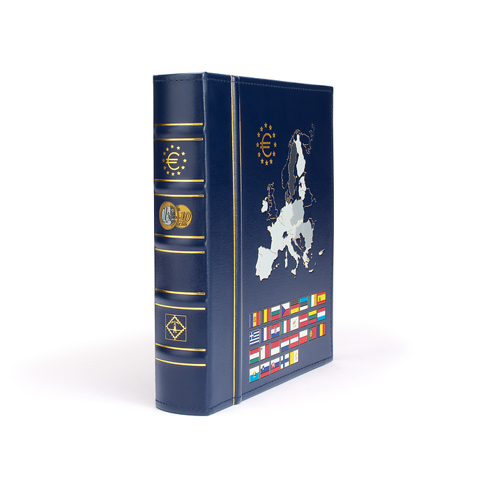 Vista Classic Euro Binder, imprint on spine and cover incl.   slipcase blue