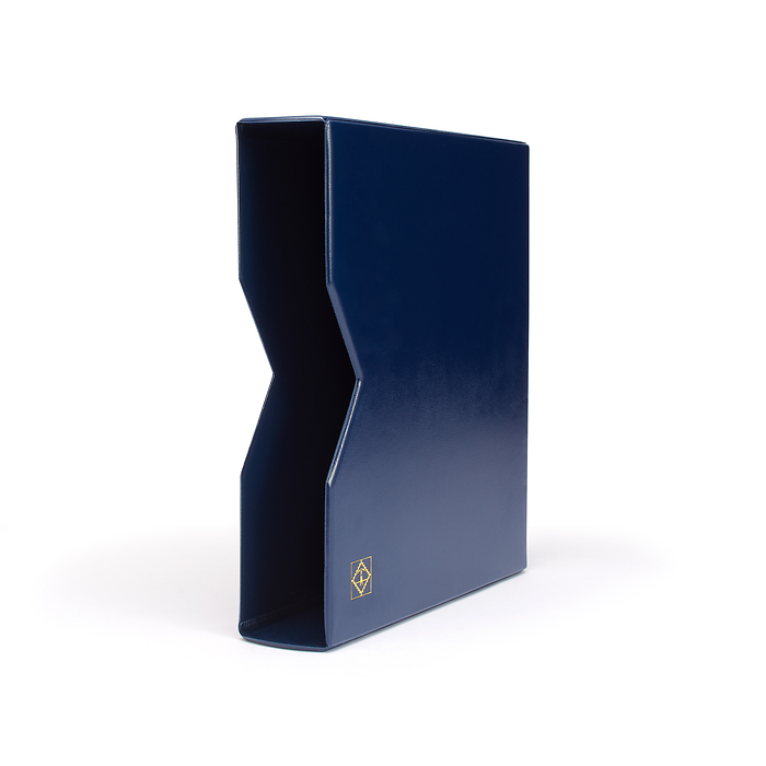 Vista Classic Euro Binder, imprint on spine and cover incl.   slipcase blue