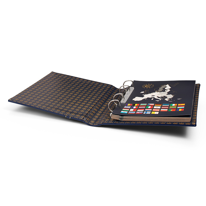 Vista Classic Euro Binder, imprint on spine and cover incl.   slipcase blue