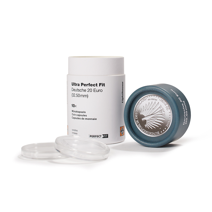 Ultra Perfect Fit coin capsules for german 35 Euro (32,50 mm), pack of 10