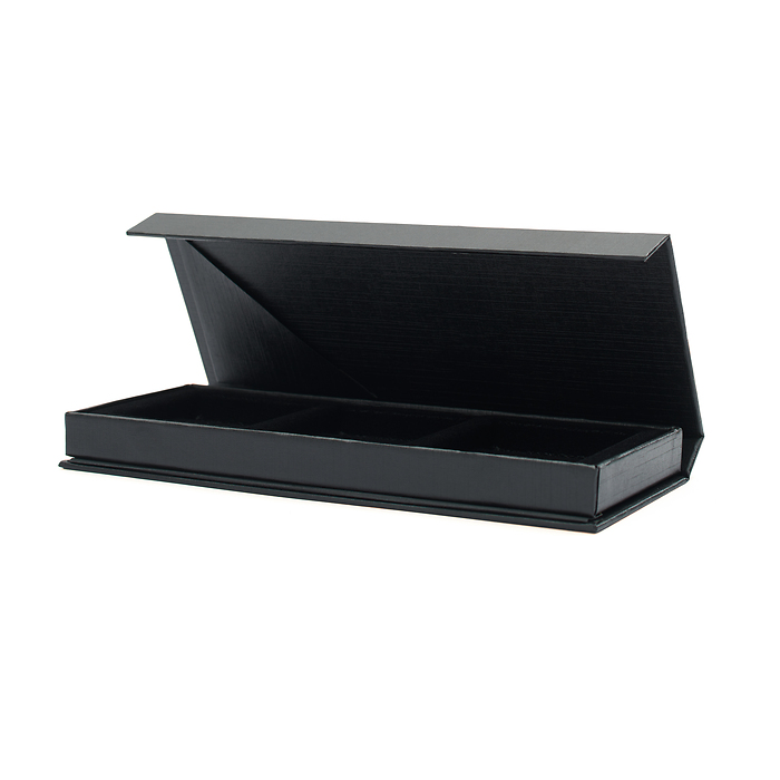 Airbox coin case with stand-up function for 3 Quadrum capsules, black