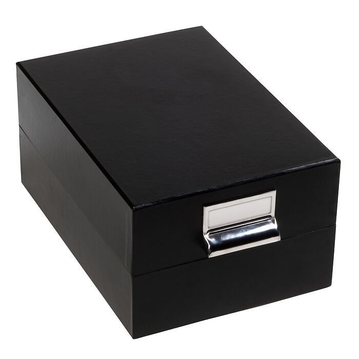 Archive box LOGIK C6, inner size 170 x 120 mm, black