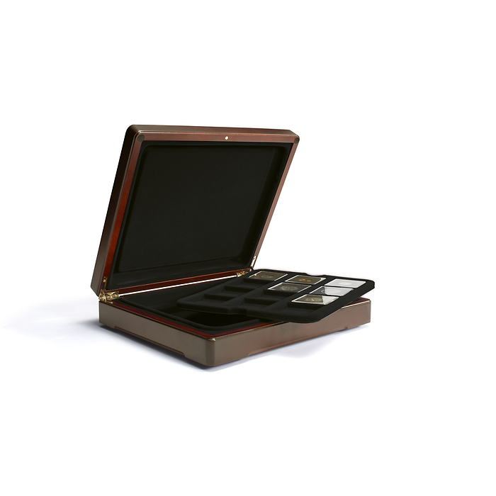 Mazzola Presentation case for up to 24 Quadrum coin capsules, black