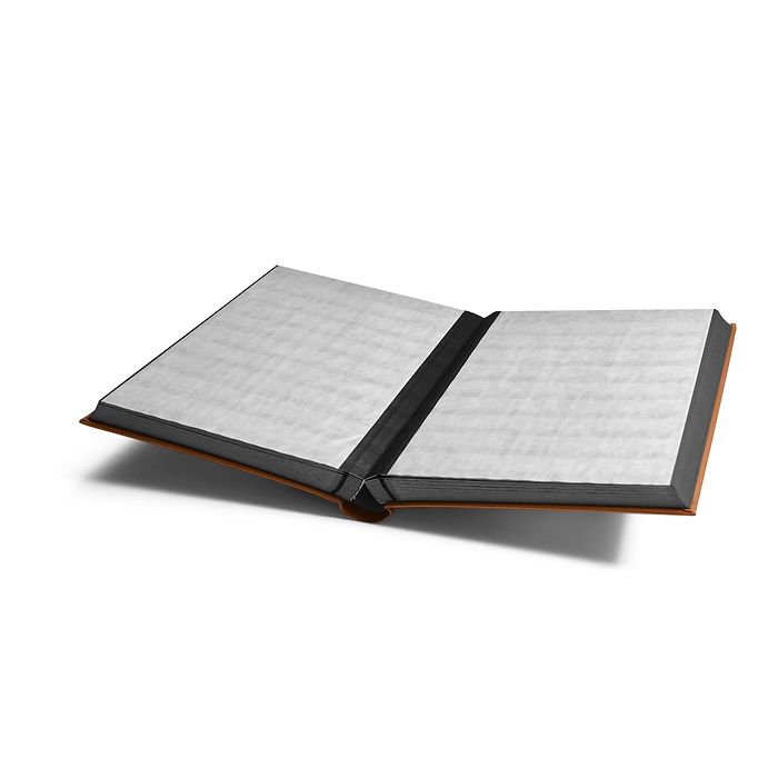 Comfort stockbook, A4, 64 black pages, padded cover, bronze