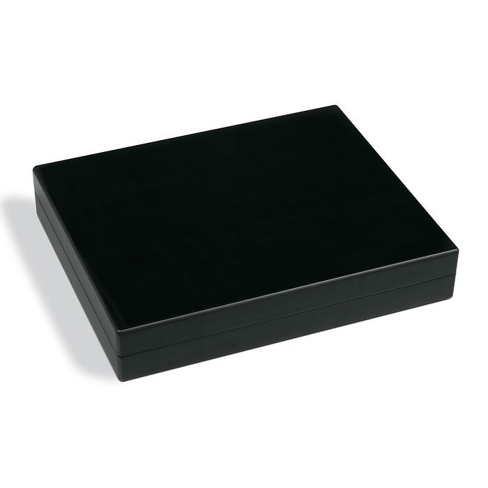 VOLTERRA TRIO presentation case for 3x 30 QUADRUM Mini coin  caps., 38 x 38 mm,black/black
