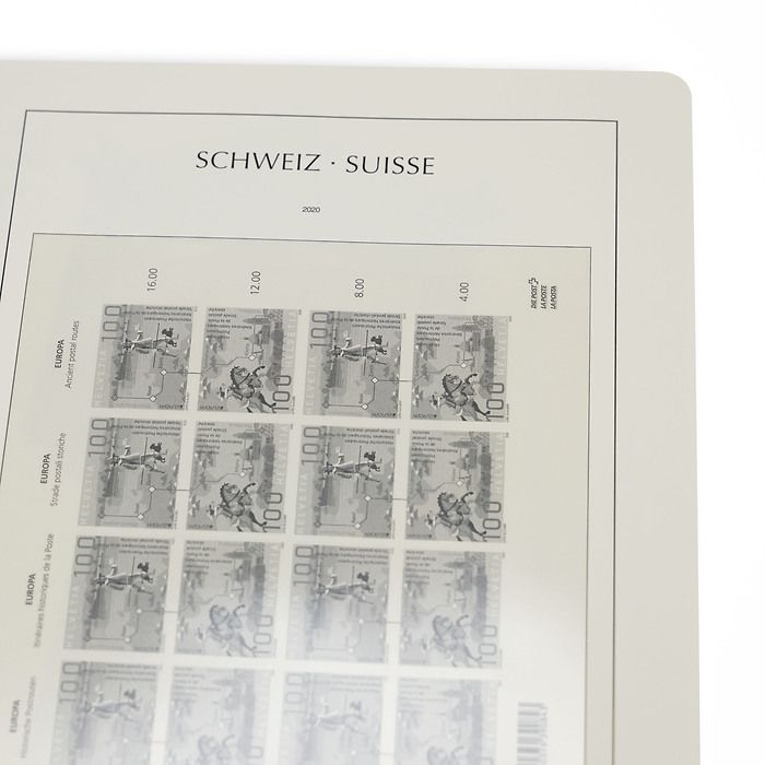 LIGHTHOUSE SF special Supplement Switzerland-mint sheets 'Balser Taube & Postrouten' 2020