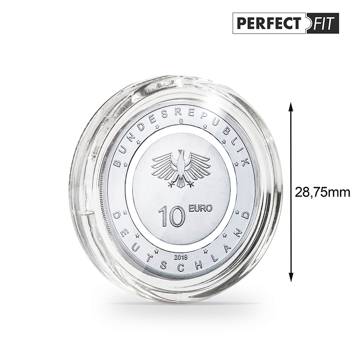 Ultra Perfect Fit coin capsules for 10 Euro (28,75 mm), pack of 10
