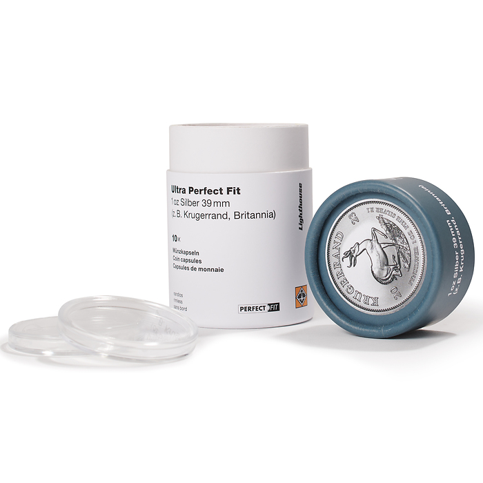 Ultra Perfect Fit Münzkapseln für 1 oz.Krügerrand Silber (39 mm), 10er-Pack
