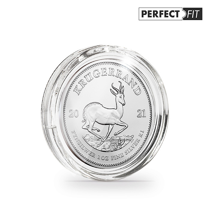 Ultra coin capsules Perfect Fit for 1 oz. Silver 39 mm(e.g.Krugerrand, Britannia), p. 100