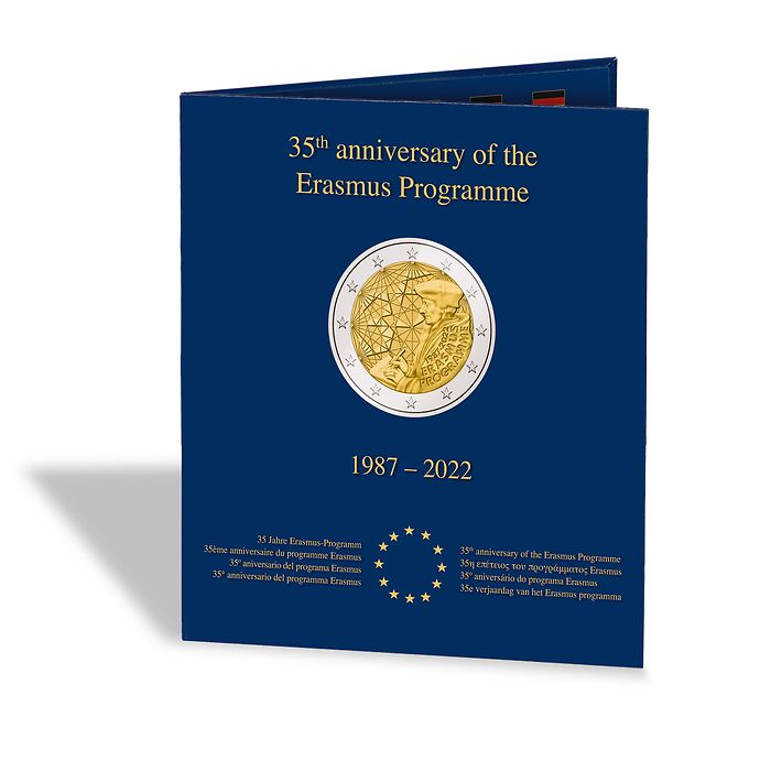 PRESSO coin album Erasmus 2022 for 23 European 2€ commemorationcoins 'Erasmus'