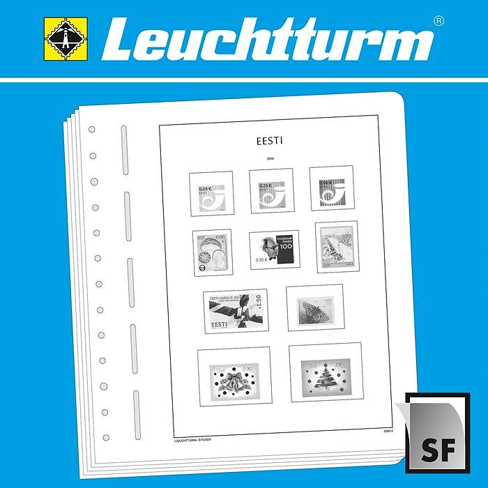 Lighthouse Illustrated album pages with stamp mounts Estonia 2020-2025