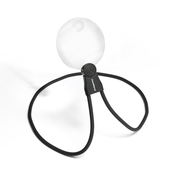 HANDS FREE neck magnifier with 2x and 4x magnification