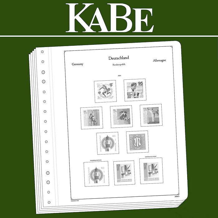 KABE OF-Illustrated album pages Federal Republic of Germany 2020-2022
