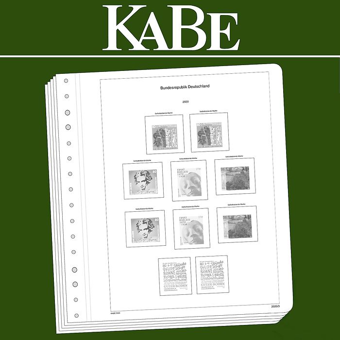 KABE OF Illustrated album pages Federal Republic of GermanyBi-Collect 2020-2022