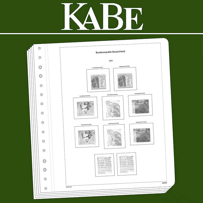 KABE OF Illustrated album pages Federal Republic of GermanyBi-Collect 2020-2024