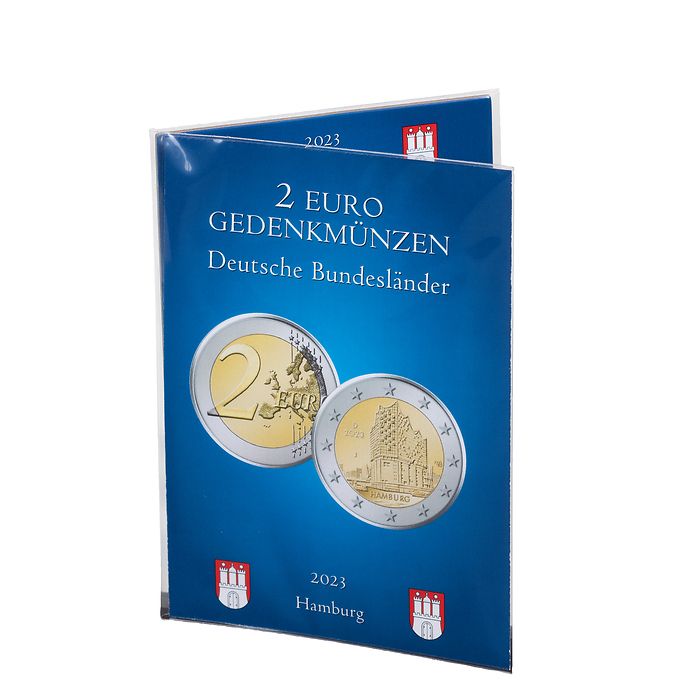 coin Card for German 2-Euro commemorative coin 2023 (Elbphilharmonie)