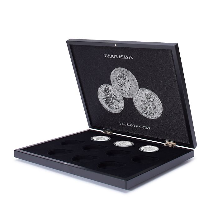 VOLTERRA presentation case for 10 “Tudor Beasts” 2 oz silver coins