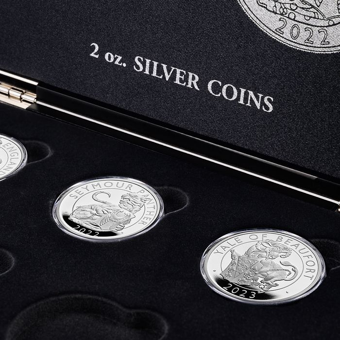 VOLTERRA presentation case for 10 “Tudor Beasts” 2 oz silver coins