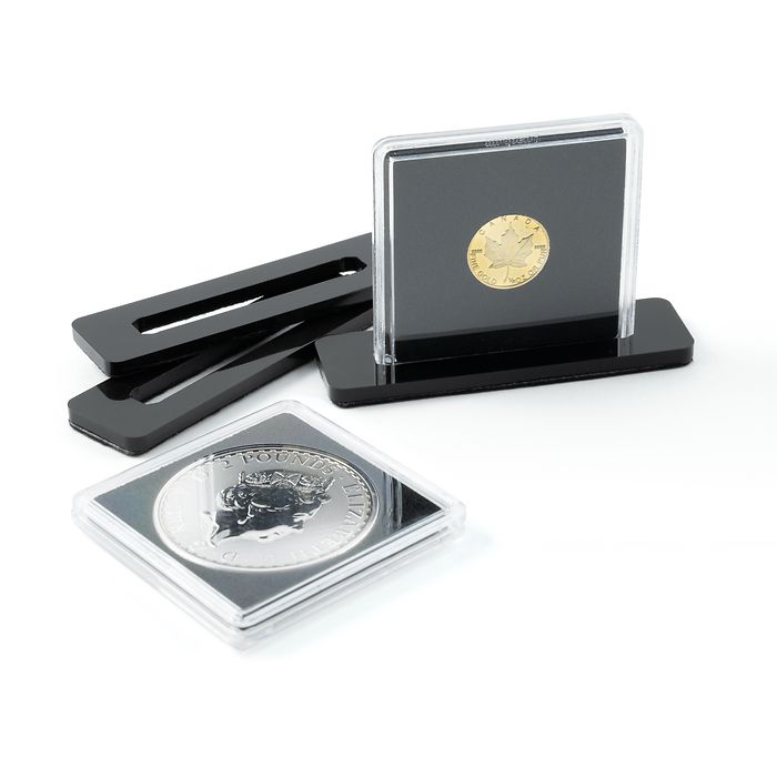 QUADRUM coin stand, 10 pcs pack, black