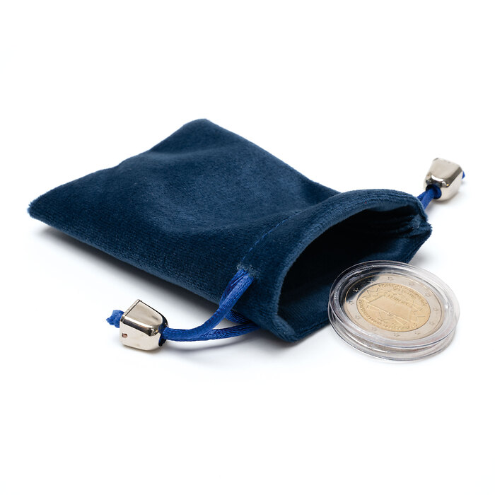 Velour coin pouch S, blue