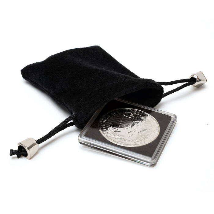 Velour coin pouch S, black