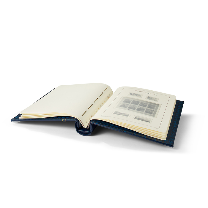 Turn-bar binder Perfect DP, classic design, 'Ukrajina' , incl. slipcase, blue
