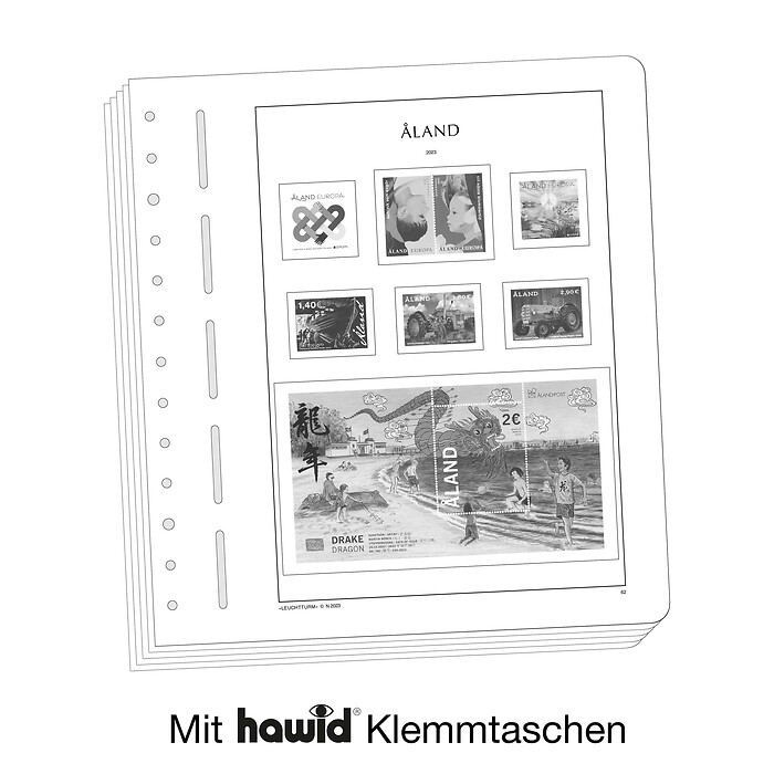 Lighthouse supplement with stamp mounts Aland 2023