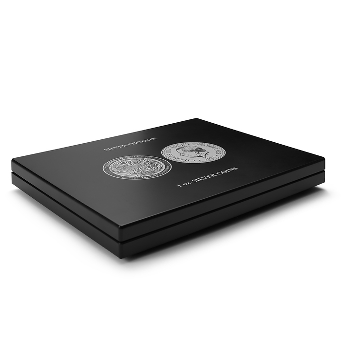 Volterra Uno - presentation case for 20 „Silver Phoenix“ silver coins in coin capsules