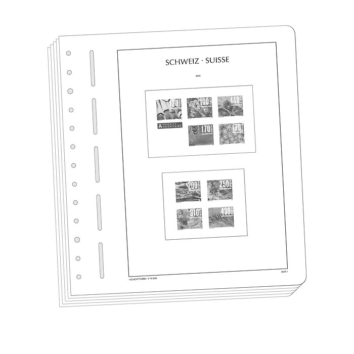 Lighthouse supplement with stamp mounts Switzerland 2024