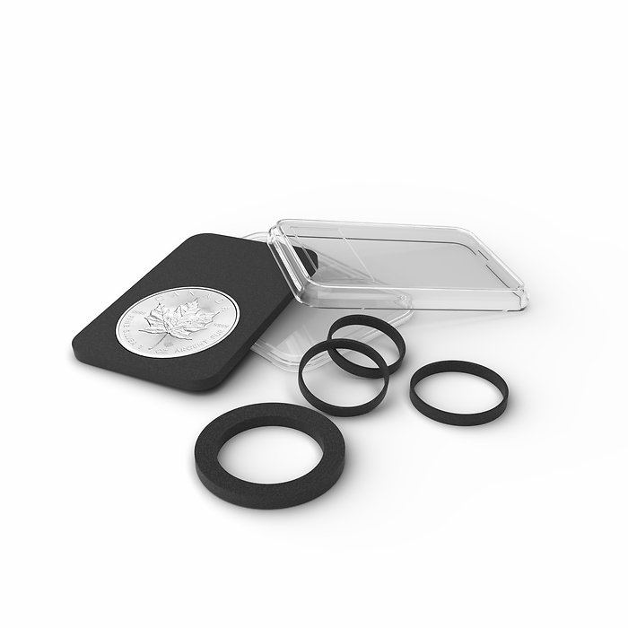 Quickslab coin capsule, 16 – 41 mm, pack of 6