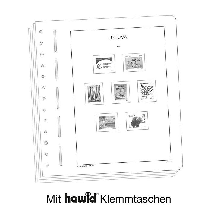 Lighthouse supplement with stamp mounts Lithuania 2024