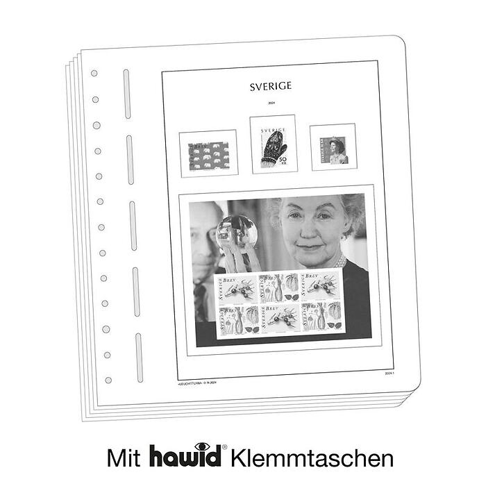 Lighthouse supplement with stamp mounts Sweden 2024